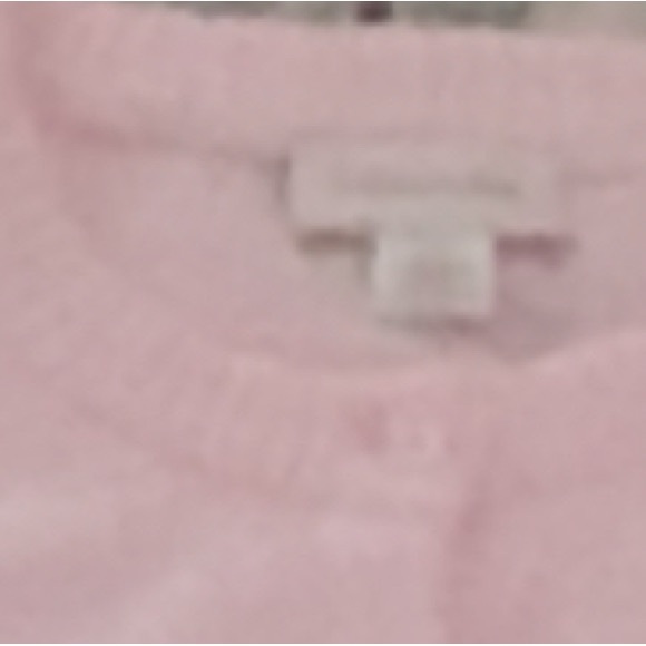 Calvin Klein Short-Sleeve Button Cardigan in Light Pink - Picture 4 of 5